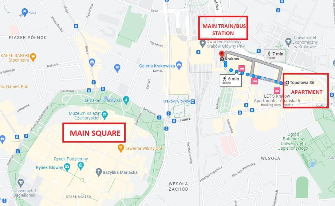 Top Location Apartments Topolowa Street Красков Екстериор снимка